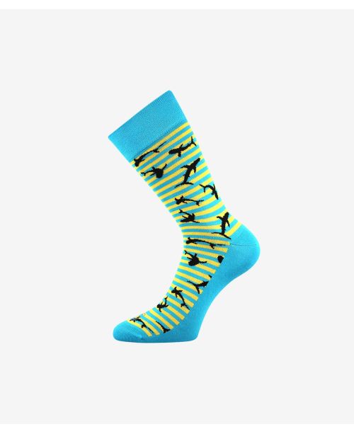 Barevné žraločí ponožky Wearel 011, 3 páry
