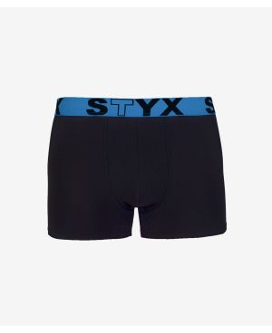 3PACK pánské boxerky Styx sportovní guma černé