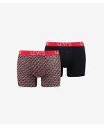 2PACK PÁNSKÉ BOXERKY LEVIS BLACK BRAND - ChlapskáZásilka.cz