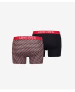 2PACK PÁNSKÉ BOXERKY LEVIS BLACK BRAND - ChlapskáZásilka.cz