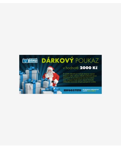 Vánoční dárkový poukaz - 2 000 Kč