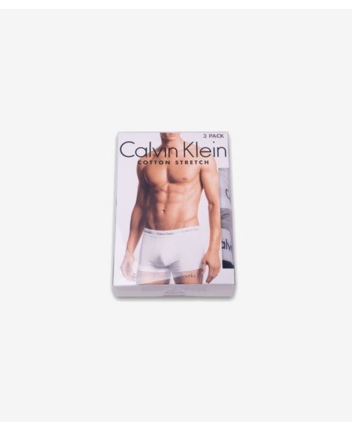 3PACK pánské boxerky Calvin Klein modrý mix