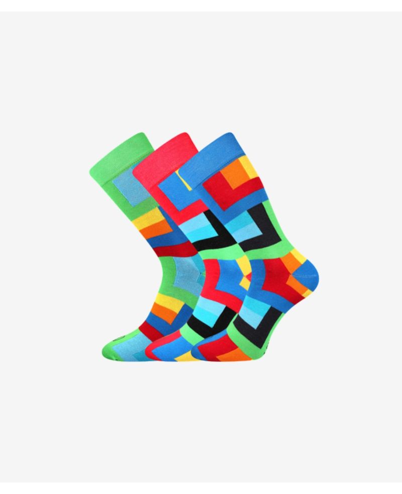 Barevné ponožky Wearel 013, 3 páry