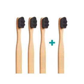 3+1 Ultrajemný zubní kartáček Nanosmile Eco Black