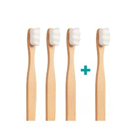 3+1 Ultrajemný zubní kartáček Nanosmile Eco White