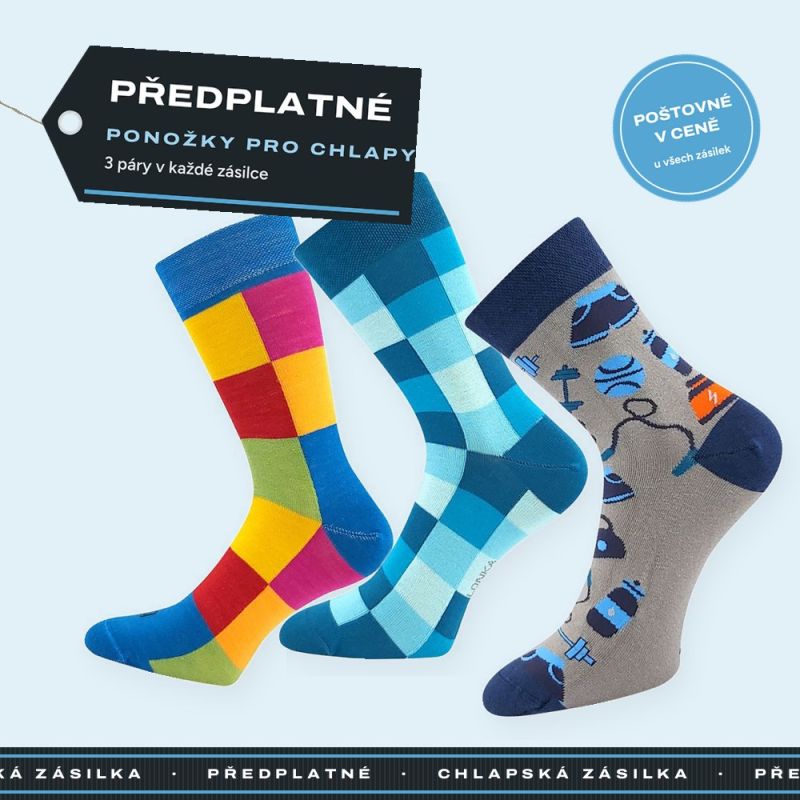 Předplatné ponožek – pro chlapy