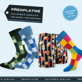 Chlapská zásilka – předplatné ponožek a spodků