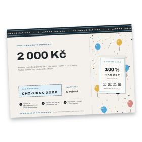 Dárkový poukaz k příležitosti – 2 000 Kč