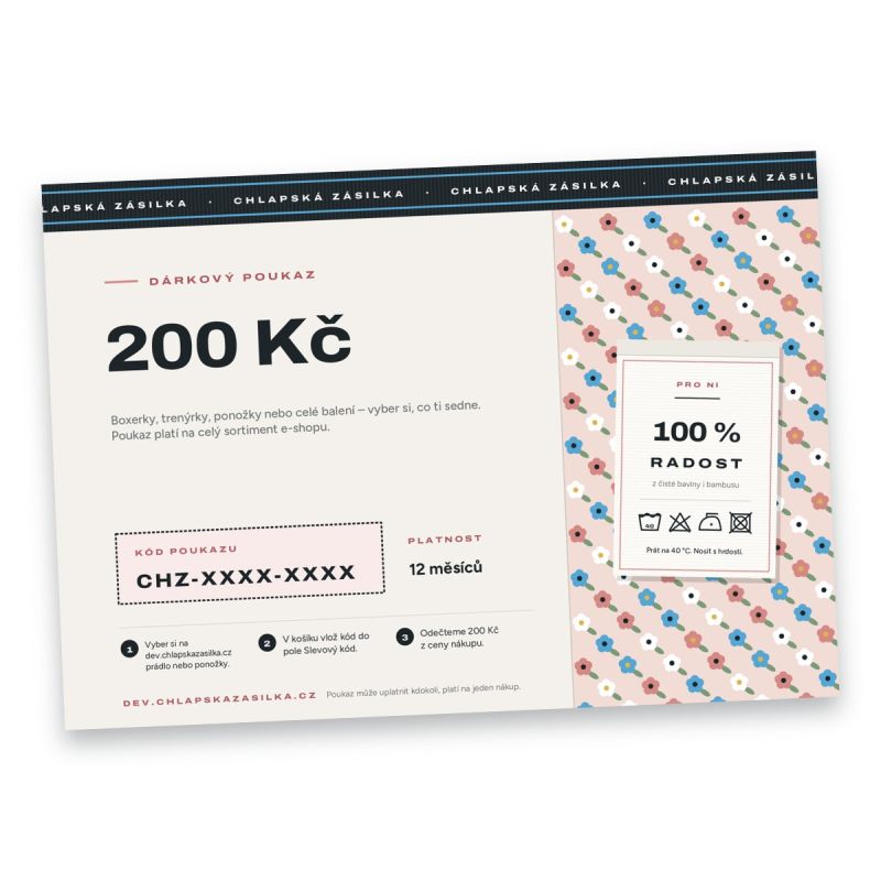 Dárkový poukaz pro ni – 200 Kč