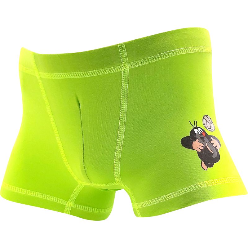 Chlapecké boxerky KR 003 s obrázkem Krtka zelené