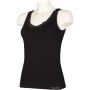 Dámská bambusová košilka Bamboo Seamless 010 s krajkou černá