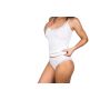 Dámská bambusová košilka Bamboo Seamless 012 s krajkou bílá