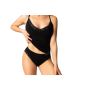 Dámská bambusová košilka Bamboo Seamless 012 s krajkou černá