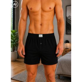 Pánské bambusové trenýrky Wuzzy černé