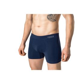 Pánské bambusové boxerky Bamboo Seamless 030 bezešvé tmavě modré