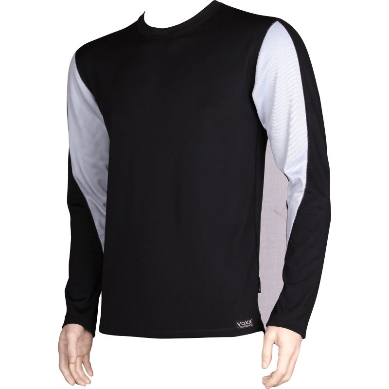 Pánské tričko Solid 01 thermo černo-šedé