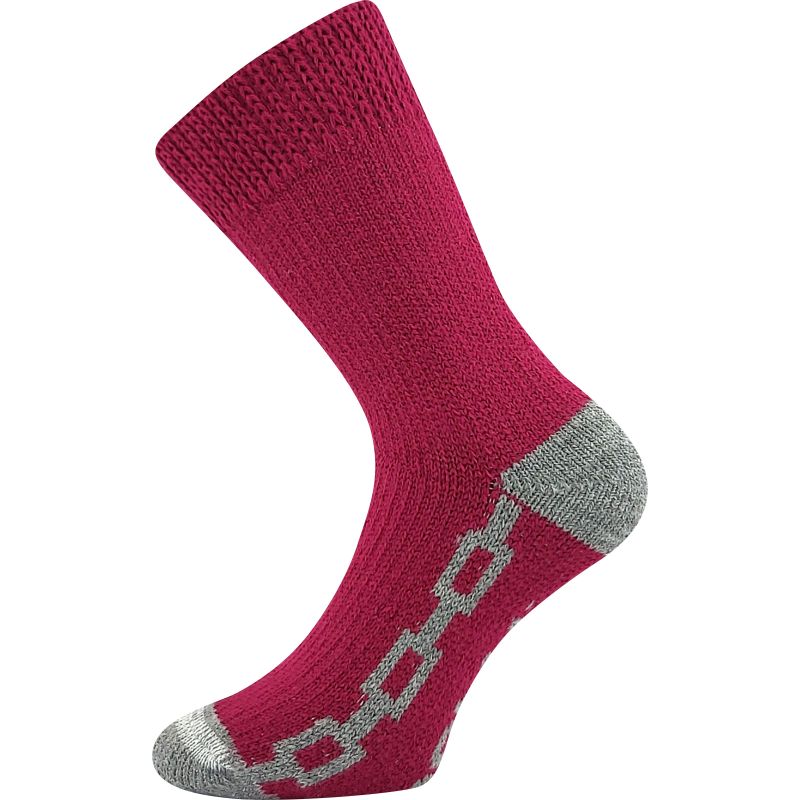 Silné domácí ponožky Spací fuxia