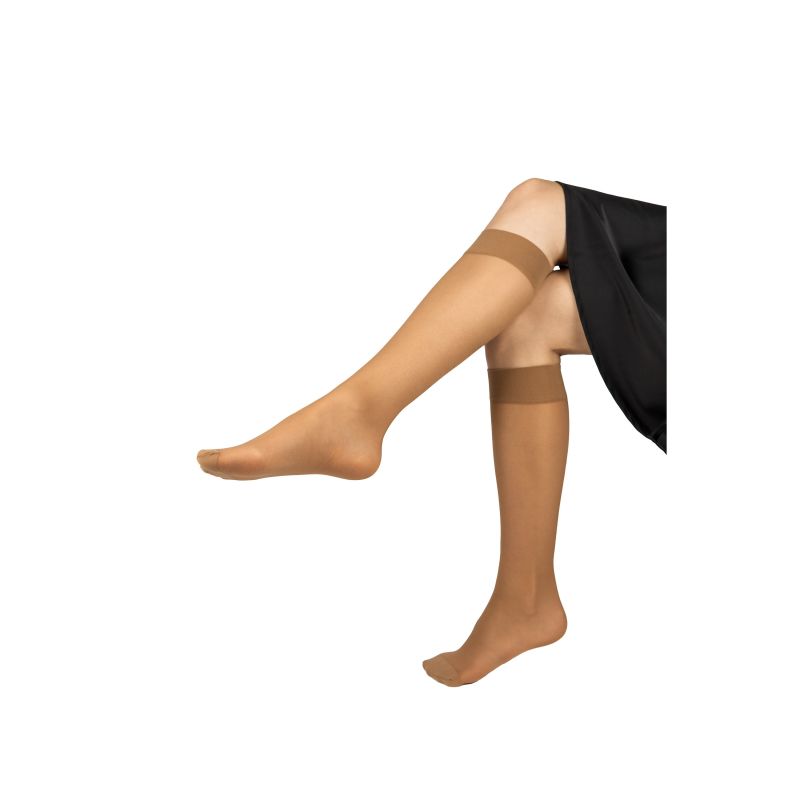Dámské silonkové podkolenky Lady knee-socks 17 DEN opálené 2 páry v balení