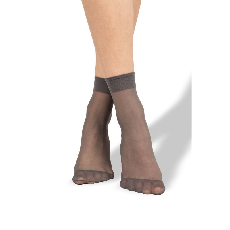 Dámské silonkové ponožky Nylon socks 20 DEN fumo 2 páry v balení