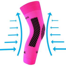 Návlek na koleno kompresní Protect s ionty stříbra neon růžový
