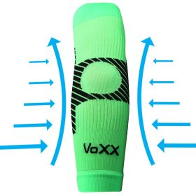 Návlek na loket kompresní Protect s ionty stříbra neon zelený