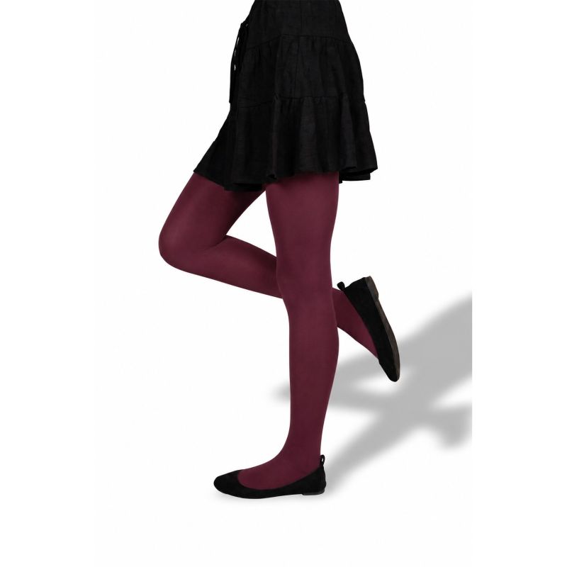 Dívčí punčochové kalhoty Girl Micro tights 50 DEN beet red