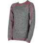 Dětské tričko Solid 08 thermo šedé melé/magenta