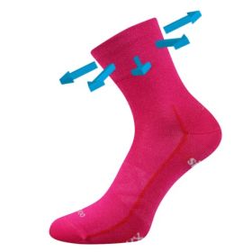 Sportovní bambusové ponožky Baeron magenta