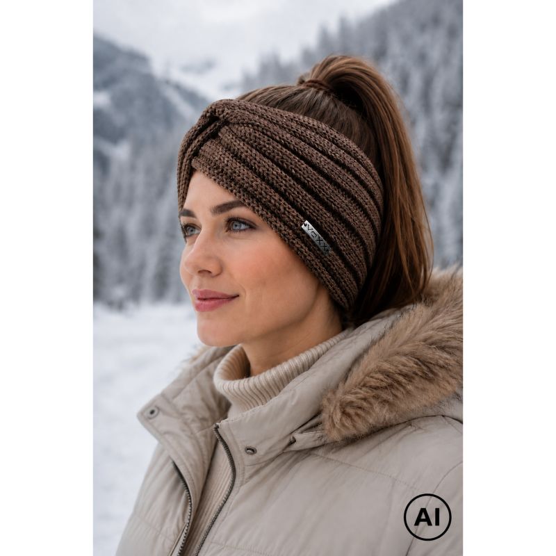 Dámská pletená čelenka Antara kašmírová