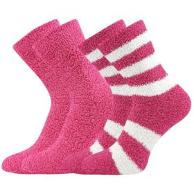 Dámské žinylkové ponožky Světlana 2pack magenta