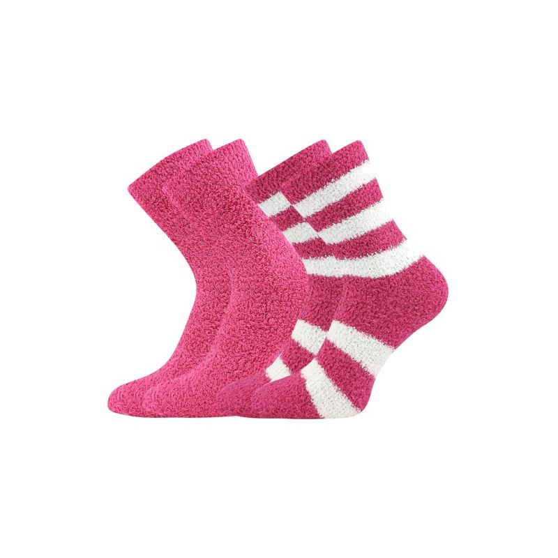 Dámské žinylkové ponožky Světlana 2pack magenta