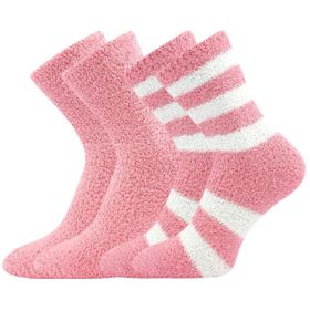 Dámské žinylkové ponožky Světlana 2pack růžové