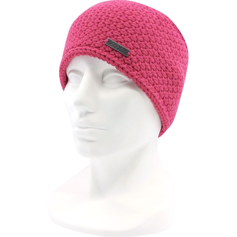 Dámská pletená čelenka Demio magenta