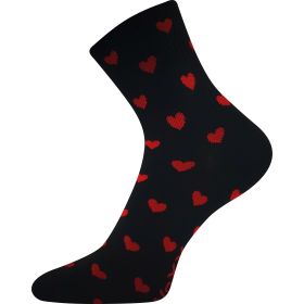 Dámské letní ponožky Agapi s obrázky srdíček 2