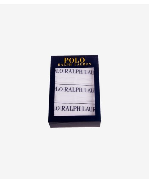3PACK pánské boxerky Ralph Lauren bílé