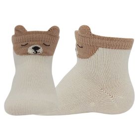 Kojenecké slabé ponožky Míšánek ABS smetanové