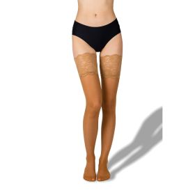 Samodržící punčochy Passion hold-ups 20 DEN opálené
