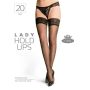 Samodržící punčochy Lady hold-ups 20 DEN červené