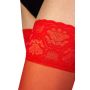 Samodržící punčochy Lady hold-ups 20 DEN červené
