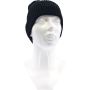 Dámská pletená čepice Kyrona s viskózou černá