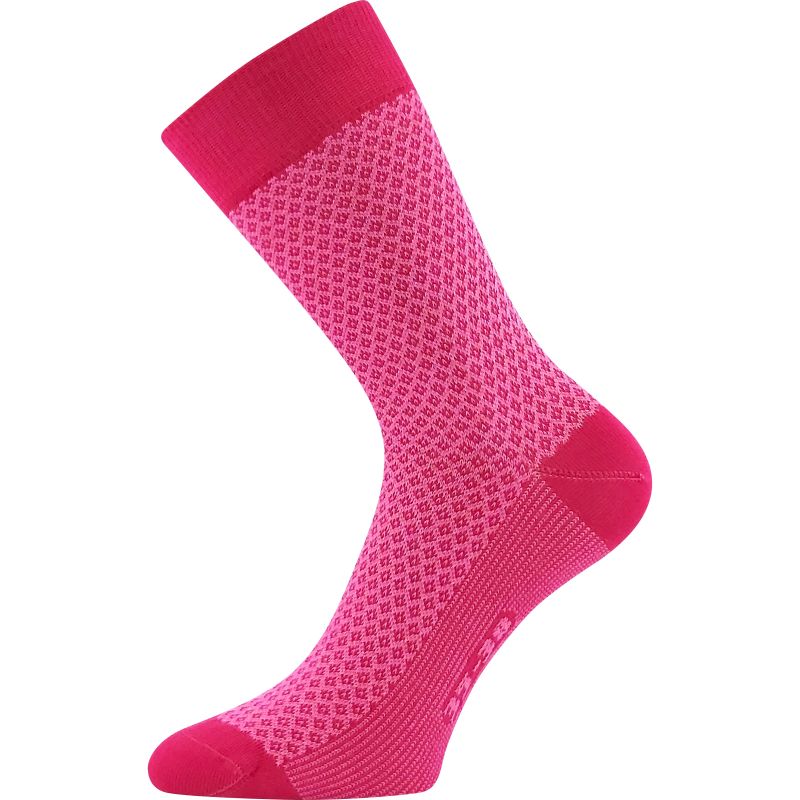 Dámské žakárové ponožky Žaneta s bavlnou magenta