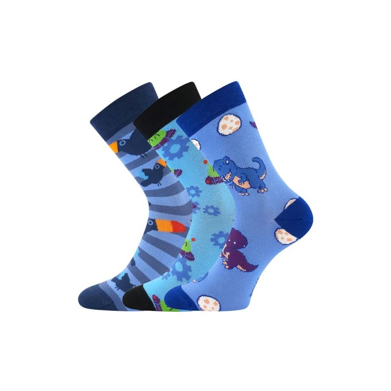Dětské ponožky Kaito s obrázky chlapecké mix C (3 páry)