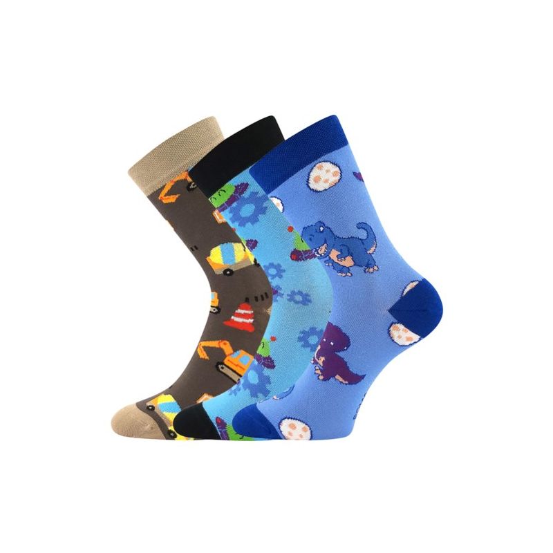 Dětské ponožky Kaito s obrázky chlapecké mix C II (3 páry)