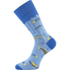 Slabé ponožky fishing Lovix 02 s rybářskými motivy rybolovu