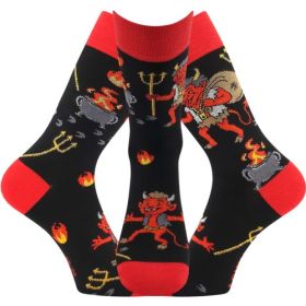 Ponožky unisex mikulášské Trepifajxl s obrázky čertů