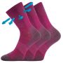 Dětské slabé ponožky z merino Optimalik s ionty stříbra fuxia