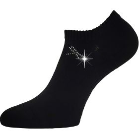Dámské elegantní ponožky Flitana 01 s kamínky černé