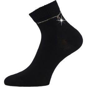 Dámské elegantní ponožky Flitana 05 s kamínky černé