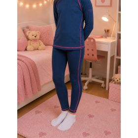 Funkční dětské spodky Merinowool 22 dlouhé jeans/magenta