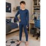 Funkční dětské spodky Merinowool 22 dlouhé jeans/modrá